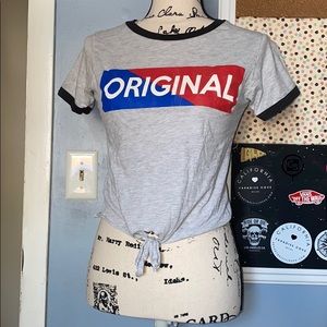 On Fire-Grey “Original” Logo Shirt